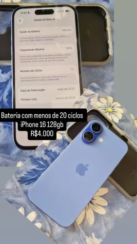 iPhone 16 azul 128gb