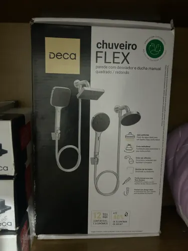 Chuveiro Flex com Desviador 2082 Cromado Deca - DECA METAIS