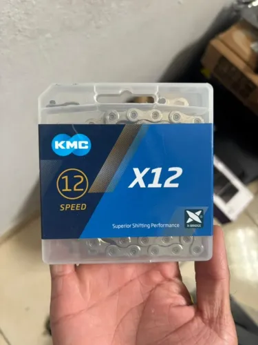 Corrente Kmc X12 Silver Prata 126 Elos 12v 1x12v Mtb Speed