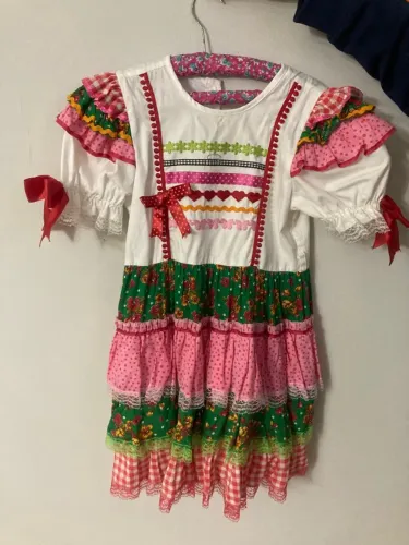 Vestido festa Junina - 4 anos -Impecavel