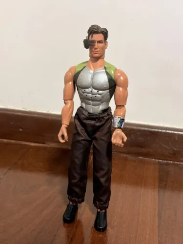 Boneco Max Steel SENSOR TEK 2002 Mattel 30cm ELETRÔNICO + Óculos Visão Noturna