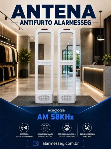 Sensor Antenas Alarme Antifurto para Lojas - 02 pçs