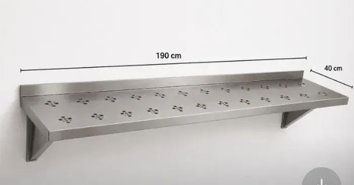 Prateleira inox reforçado 1,90x40. Linda