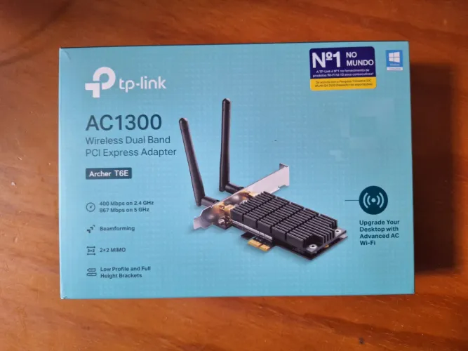 Placa de Rede Wi-Fi TP-Link Archer T6E AC1300 PCI Express