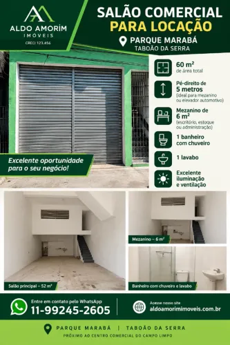 SALÃO COMERCIAL - PQ MARABÁ - LOCAÇÃO -