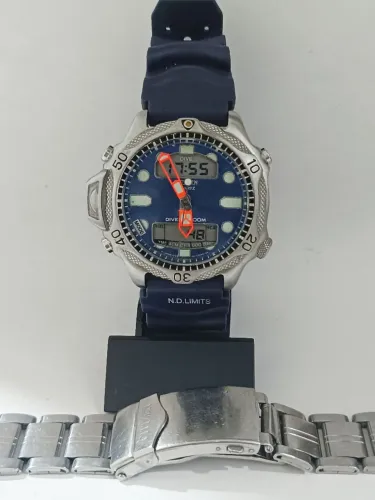 Relógio Citizen promaster C500 azul original funcionando tudo 100%