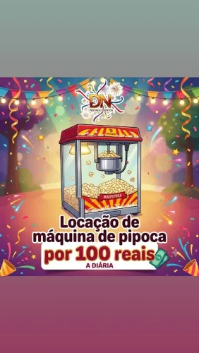 Locação de pipoqueira elétrica profissional