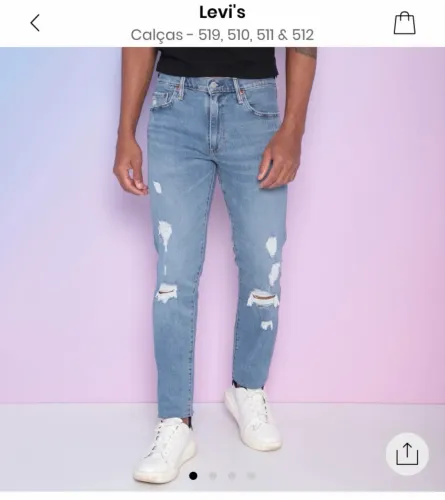 Calça Levis 512 Slim Taper Original