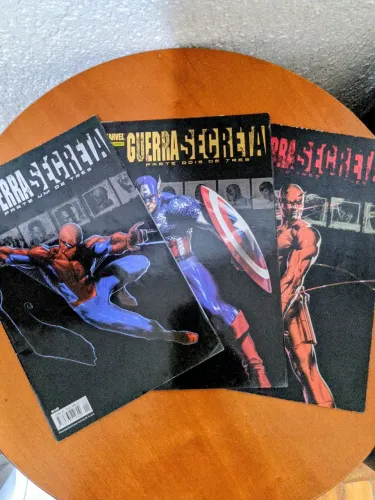 HQs Marvel Guerra Secreta - Coleção Completa 3 Partes - Panini