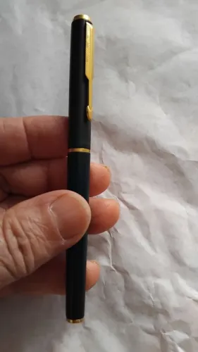 Caneta Parker88 Matte Black Rollerball -francesa 1991
