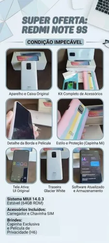 Xiomi Redmi note 9s white