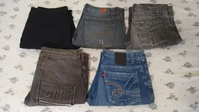 Kit 5 Calças Masculinas Jeans E Social Pool, Officio, Taco, Umen (Usado)