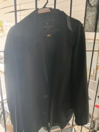 Blazer informal design inglês côr preto tamanho GG veste macio