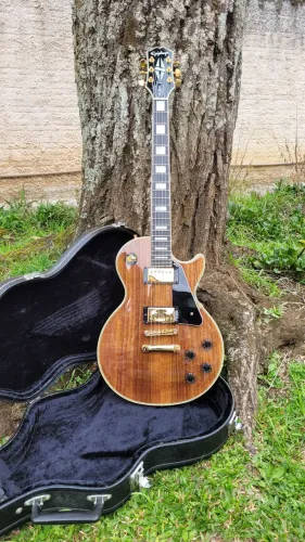Epiphone Les Paul Custom top em Koa