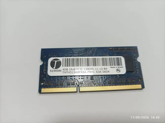 Memória Ram 4Gb DDr3 - 12800