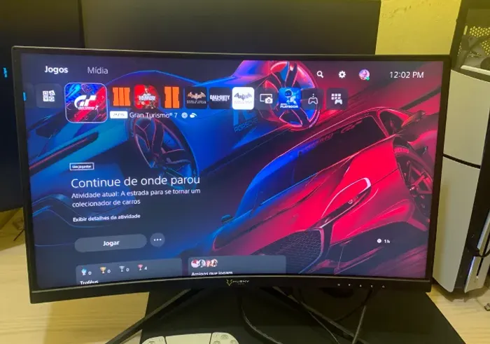 Monitor Gamer Husky Snow 23.6' LED, Curvo, 165 Hz, Full HD, 1ms