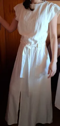 Vestido linho branco