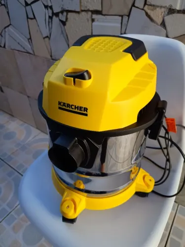 Aspirador Karcher novo INOX apenas 5x utilizado. Suga líquidos potente 1700w Grande 12L