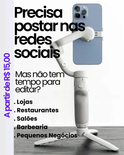 Edição de Vídeos para Instagram | A partir de R$ 15 ?