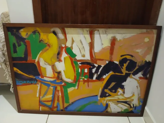 Quadro Expressionista Solilóquios