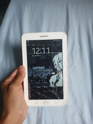 Samsung Galaxy Tab 3 lite - Branco - Sem Bandeja de Cartão SIM - Trincado - Aceito Trocas