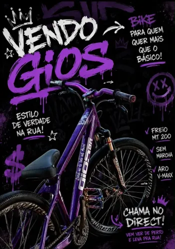Vendo Bicicleta Gios 4TRIX aro 26, parcela 10 x sem juros cartão crédito