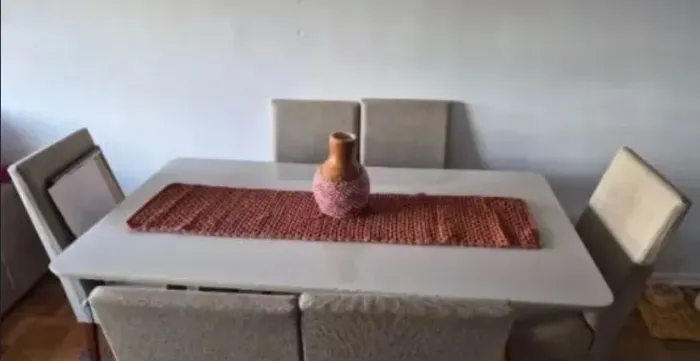 Mesa Munique com 6 cadeiras 1.60cm