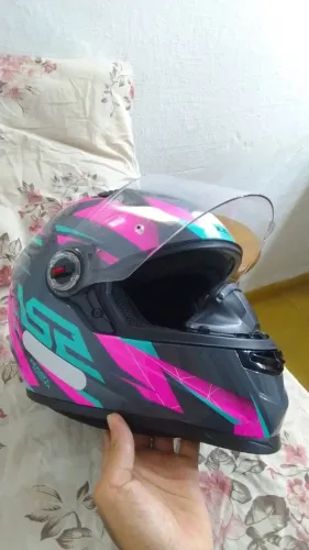 Capacete ls2 draze rosa