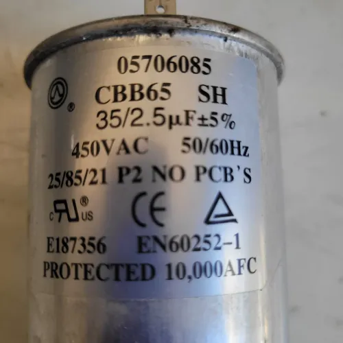 Capacitor original midea 450 wats