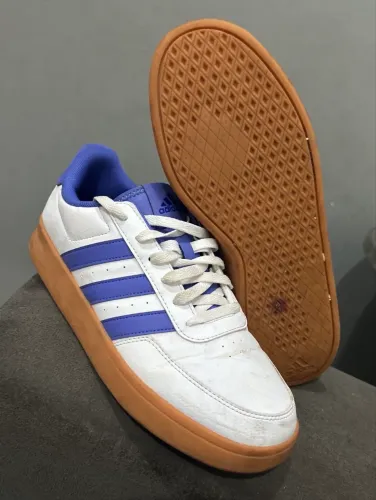 tênis adidas breaknet 2.0 branco e roxo 43
