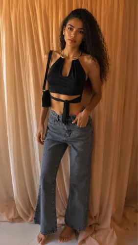 Calça Wide legging