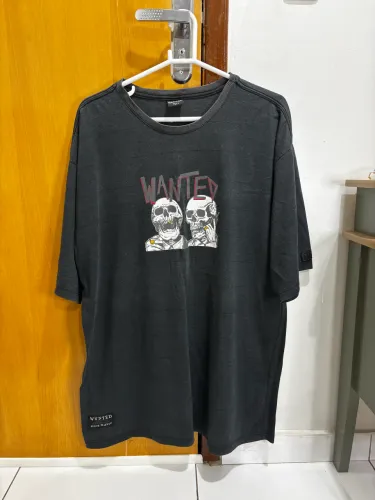 camiseta wanted preta xgg