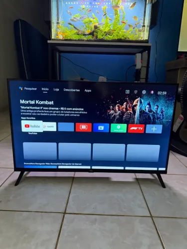 Smart TV 32?pol FullDH LED Bluetooth Wi-Fi Android TV