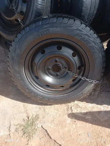 Step completo Roda + Pneu aro 15 PP ara VW / GM e Renault 