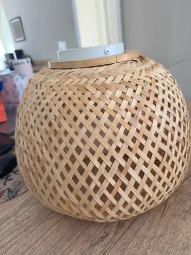 Pendente de Bambu Inspire com Lâmpada - Design Artesanal
