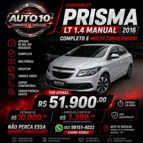 Chevrolet Prisma Sed. LT 1.4 8V Flexpower 4P 2016