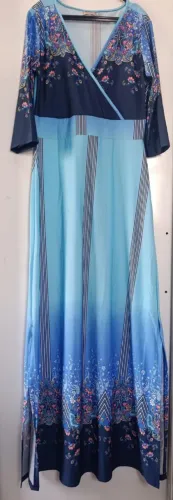 Vestido longo tecido frio novo tamanho m