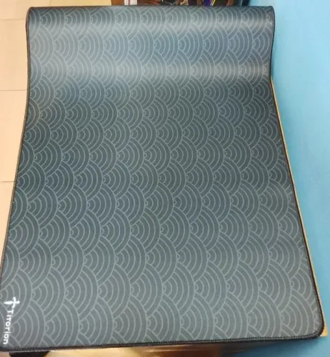Mousepad 90x40cm Preto Ondas
