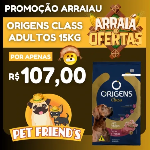 Ração origens class mega oferta 