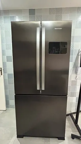 Geladeira Brastemp Frost Free French Door 554L Black Inox (BRO85) - Super Nova!