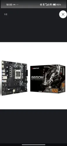 Placa mãe biostar b650mt am5 nova