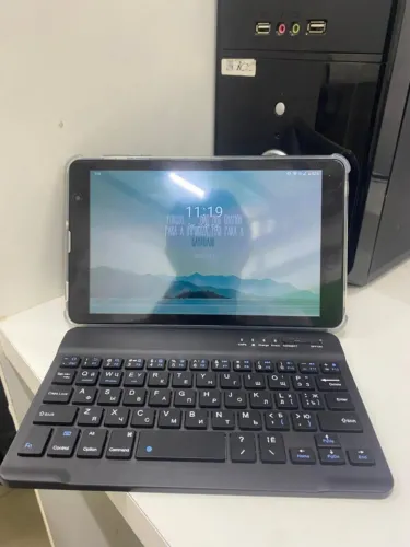 Tablet JEDK 512GB com teclado Bluetooth + capa + película ? R$750