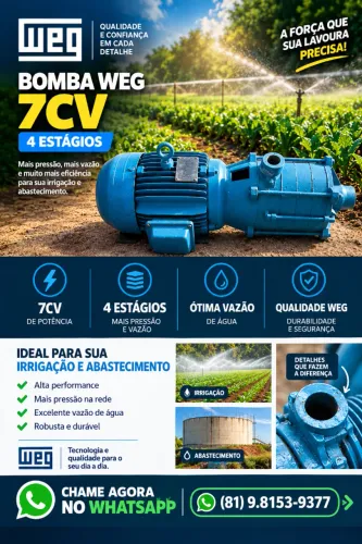 Bomba WEG 7CV 4 estágios