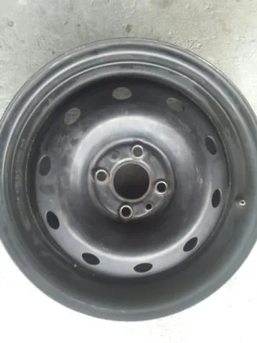 Roda de ferro aro 15 Fiat Punto Preta 4X98 palio estepe