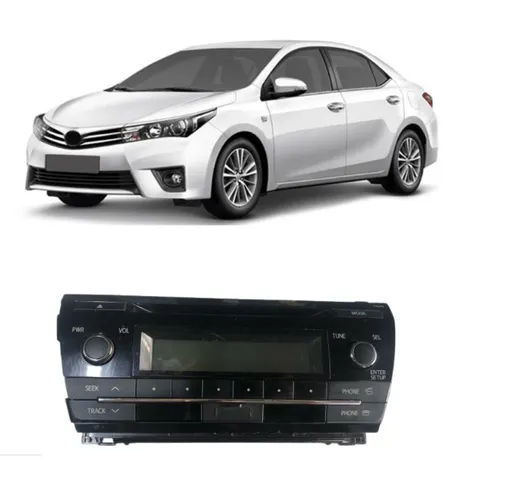 Rádio som Original mp3 Toyota Corolla 2015 2016 2017