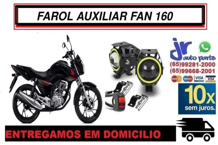 Par Farol de Milha LED Angel Eyes FAN 160 2021