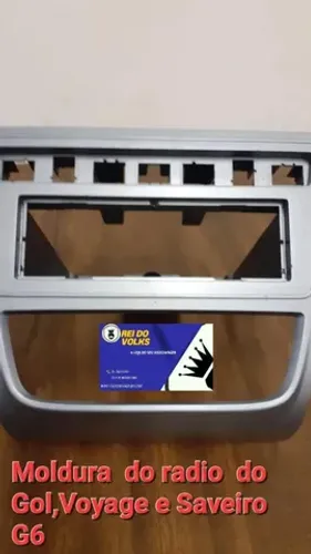 Moldura central do rádio do Gol,  Voyage e Saveiro G6 2013 a 2016