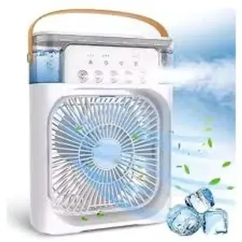 Ventilador com humidificador e gelo Silencioso com led BOMMAX-BM-A050