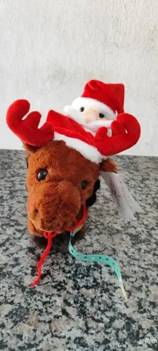 Rena com Papai Noel eletrônica 