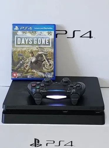 PS4 Slim "NA PROMOÇÃO" + Jogo (DAYS GONE) + Garantia!